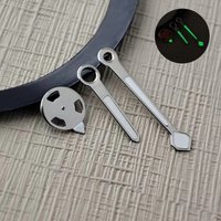 NH35 Hands new personalized Hands silver edge white oil green luminous pointer suitable for NH35/NH36/4R/7S movement Watch parts