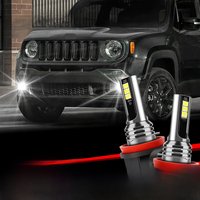 200W 6000K Super Bright LED Car Light Bulbs H11 Canbus No Error LED Car Front Fog Lamp For Jeep Renegade 2015-2023 Plug And Play