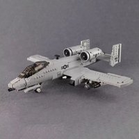 XINGBAO 06022 WW2 A10 Fighter Aircraft Model Military Weapon Series DIY Small Particle Toys Building Blocks Gift For Boys 961Pcs