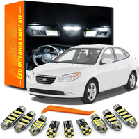 ZITWO 11Pcs Canbus No Error For Hyundai Elantra HD 2007 2008 2009 2010 Car LED Bulbs Interior Reading Dome Map Plate Light Kit
