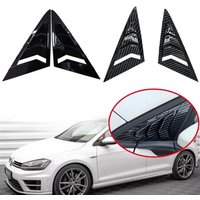 For VW Golf 7 MK7 MK7.5 2013-2019 Car Front Triangle Window Louver Side Shutter Blind Shades Cover Trim Sticker volkswagen