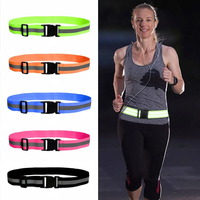 AliExpress NONE Reflective Belt Adjustable Waist Strap High Visibility Safety Reflective Gear Belt Reflective for Cycling Dog Walking Running