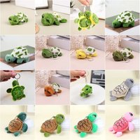 8/10cm Cute Cartoon Mini Turtle Doll Keychain Pendant Girl Woman Bag Doll Plush Toy Key Ring Jewelry Small Gift