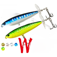 WALK FISH 7.5g 12g Topwater Whopper Plopper Fishing Lure Plastic Artificial Pencil Hard Bait Trolling Crankbait Bass Pike Pesca