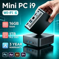 2026 NIEUWE Mini PC Intel Core i9 8950HK i3-6100 Windows 11 Pro Desktop PC Gaming Computer 16GB RAM 1TB SSD WiFi6 BT5.2 4K Mini PC