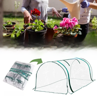 Mobile Mini Greenhouse Ventilated Plant Insulation Cover without pole Portable Home Tunnel Greenhouse Cover Garden accessories