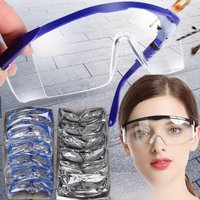 AliExpress NONE 1/40pcs Work Safety Anti-Splash Eye Protection Goggles Glass Windproof Dustproof Waterproof Protective Glasses Cycling Goggles