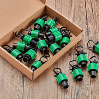 2/5/10 Pieces Drip Irrigation Tubing Lock Plug 1/2 Universal End Cap Fitting Compatible with 16-17mm Drip Tape Tubing Sprinkler