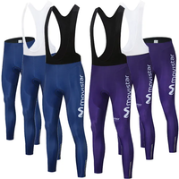 AliExpress MOVISTAR Movistar Spring Autumn Team Cycling Bib Pants MTB Bike Men Outdoor Cycling Trousers 19D Gel Pad Bike Bib Pants Quick Dry Jersey