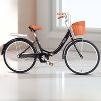 AliExpress TULX Adult Foldable Bicycle Lightweight Design High Carbon Steel Frame Seat Height Adjustable Double Brakes For Safer Safety