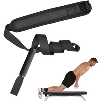 Nordic Hamstring Curl Strap Leg Exercise Assisted Strap Belt With Neoprene Pad Sit-ups Workout Home Gym Fitness Equipment 운동기구