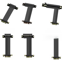 PCI-E Riser PCI E 4X Cable PCI Express Riser Card PCIe X4 To X8 X16 4.0 GEN4 Extension Cable Expansion SSD GPU Converter Adapter