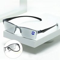 Smart Automatic Zoom Reading Glasses Anti Blue Ray Eyeglasses Autofocus Power Half-Rim Near Far Computer Glasses