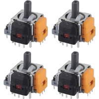 Joysticks Replacement for PS4 Controller,4 Pack Hall Effect 3D Analog Sensor Joysticks Module for PlayStation 4 Controller