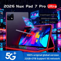 2026 Global Version 5G Tablet PC Pad 7S Pro Ultra 4K HD 120Hz Snapdragon8Gen3 20000mAh 22GB+2TB Android16 Dual SlM WlFl Tablet PC