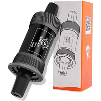 AliExpress NONE Mountain Bike Square Hole Bottom Bracket 73mm 113/122.5/124.5/126mm BB73 Waterproof Sealed Bearings Carbon Steel Cycling