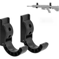 Adoreal Gun Rack Wall Mount Semicircle Rifle Rack Multipurpose Folding Gun Storage Stable Arc Design For Wall Shotgun Hooks