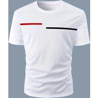 Men's Summer Loose Fit Printed T-shirt Tops Black Print Men's Brand Tshirts Fashion White T-shirt Casual Men's Clot