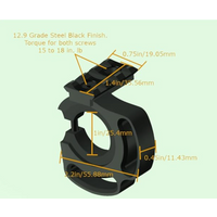 Hunting Light Laser Mount with 3 Slot Picatinny Rail, Compatible for Mossberg 590 Shockwave 12 Ga