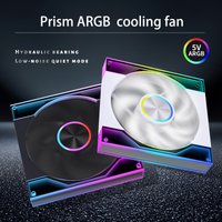 ARGB PWM Prism 10Pro Case Cooling Fan 5V 3-Pin Lighting Synchronization Hydraulic Bearing PC Fan with Positive Blade