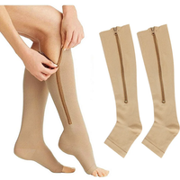 AliExpress BROTHOCK Brothock medical compression stockings sports pressure long cycling socks zipper professional Leg support thick women socks
