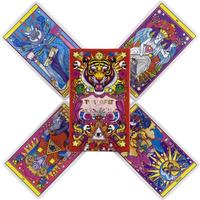 El Dios De Los Tres Tarot Cards A 78 Tiger Deck Oracle English Visions Divination Edition Borad Playing Games