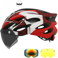 AliExpress SUPERIDE Men Women Cycling Helmet with Rearlight Sports MTB Bicycle Helmet Road Bike Mountain Bike Helmet with Goggles & Visor