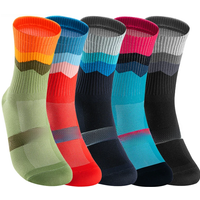 AliExpress gkrq 4 Pairs Bike Socks Men Nurse Compression Cycling For Women Mtb Guard Socks Stockings Sport Grip Barre Socks