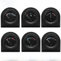White LED Pointer 2" 52mm Gauge with Sensor 240-33 ohm Fuel Level Gauge Water/Oil Temp Meter Oil Pressure Voltage Auto Car 12V