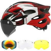 AliExpress NONE SUPERIDE Ultalight Cycling Helmet with Magnetic Googles & Sun Visor Men Women In-mold Road Bike MTB Bicycle Helmet
