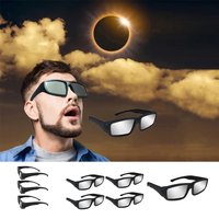 AliExpress NONE Solar Eclipse Glasses AAS Approved 2024, ISO 12312-2:2015 Certified, 1/2/3/5 Pack Durable Plastic Eclipse Glasses for Direct Sun