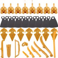 Medieval Movie Noldo Elves Warrior Building Blocks Accessories Helmet Shield Sword Action Figures Toys Children gifts KT1032