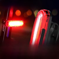 AliExpress cycle zone Usb Rechargeable Color-changing Tail Light Bicycles Mountain Bikes Night Riding Cob Warning Light Cycling Led Riding Friends