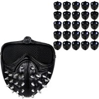 Game Watch Dogs 2 Marcus Wrench Cosplay Resin LED Mask 25 Kinds Of Led Expression Light Rivet Masks