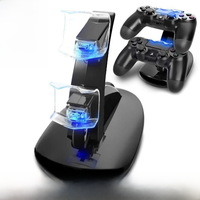 Controller Charger Dock LED Dual USB PS4 Charging Stand Station Cradle for Sony Playstation 4 PS4 / PS4 Pro /PS4 Slim Controller