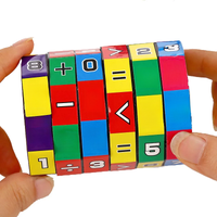 Montessori Magic Cylinder Mathematics Numbers Cube Arithmetic Toy Kids Math Counting Game Puzzle for Children Education Learning