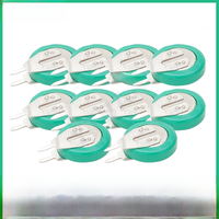 2-50pcs 1.2V 20mAh Ni-MH Rechargeable Battery Button Coin Cell with Welding Pins for Toy Timer Solar Energy Electric