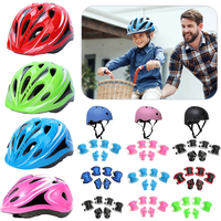 AliExpress NONE Child Bicycle Helmet Kids MTB Road Bike Helmets Safe Breathable Protection Headgear with Kneepads for Outdoor Sports Headpiece