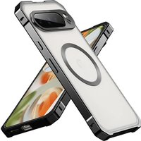 For Google Pixel 8 9 10 Pro 9 Pro XL Metal Frame Protect Bare Magsafe Case Wireless Charging Detachable Shockproof Protect Cover