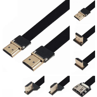 FPV HD Type A Plug UP Down Angled 90° To HDMI Compatible HDTV FPC Flat Cable For Camera TV Multicopter Aerial Photography