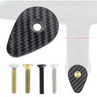 AliExpress NONE NEW Carbon Bicycle Stem Top Cap With Screw For F12 Handlebar Carbon Cover Stem Cover