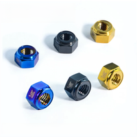 AliExpress TAIMEILI 1pcs Titanium alloy hexagonal metal locking nut M5M6M8 bicycle modification and repair