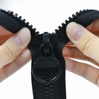 60-300cm 8# Meetee Resin Zippers Open-End Long Zipper for Coat Tent Bag Jacket Zip Sewing Closures Repair Kit DIY Accessories