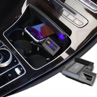 Car Fast wireless charger For Mercedes Benz AMG W205 C43 C63 AMG GLC 43 C63 X253 C Class phone Holder mount Stand accessories