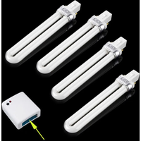 4/8/12/16/20PCS 9W Nail Dryer UV Lamp Tube Light Bulbs Gel Nail Art Gel Dryer Replacement Curing Nail Bulbs Salon Tools