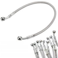 AliExpress UNDEFINED 40CM-150CM Motorcycle Dirt Bike Brake Oil Hose Brake Line Universal Motorbike Stainless Steel Braided Pipeline Latiguillo Freno
