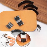 WUTA Leather Strap Cutter Die,Leather Round Corner Trimmer Punch Belt End Puncher Wallet Bag Arc-shaped Edge Cutting Knife Mold