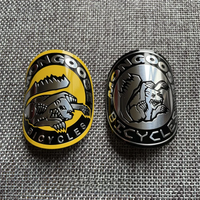 AliExpress NONE mongoose vintage classic Bike Head Badge Aluminum Decals Stickers For MTB BMX Folding Bicycle Frame Cycling Accessories emblem