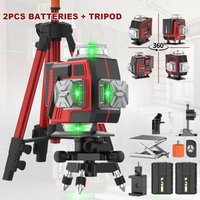 16-liniowy zielony laserowy poziomica laserowa 4D samopoziomująca 4*360 ° Poziomica laserowa pozioma i pionowa do prac budowlanych w domu