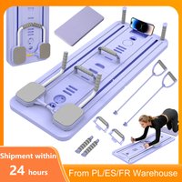 Faltbares Fitness-Board Pilates Reformer Ganzkörper-Fitness Automatischer Rückprall Multifunktionales Bauchtrainings-Board Liegestütz-Board